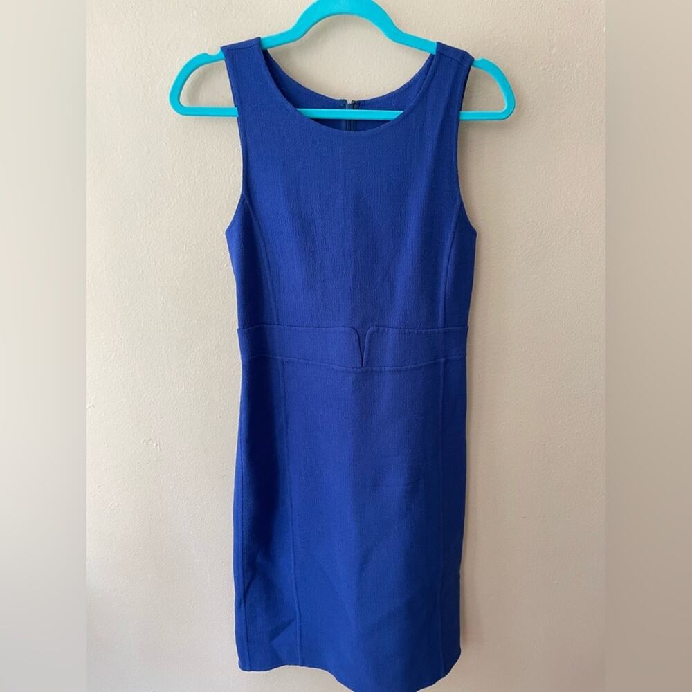Armani Collezioni Womens Sleeveless Sheath Dress Blue Size 4